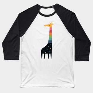 Galaxy Giraffe Baseball T-Shirt